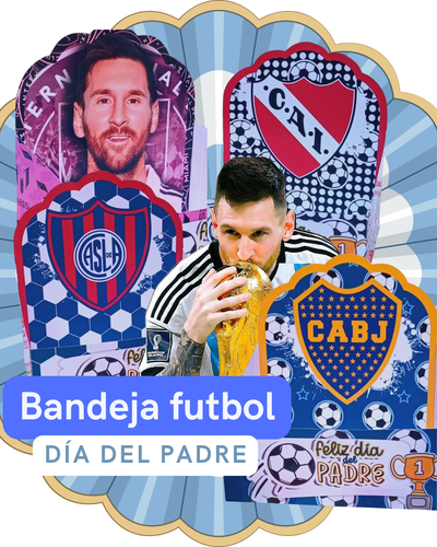 Bandeja de Fútbol Imprimible Día del Padre Formato A4