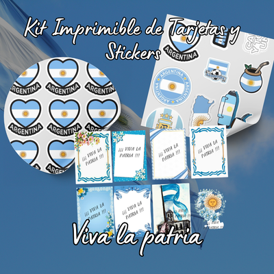 Kit Imprimible de Tarjetas y Stickers