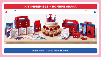 Kit Imprimible Hombre Araña para Cumpleaños | Juegos y Actividades Infantiles