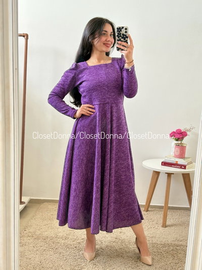Vestido Mandy (Lila) - Talles S a 2XL (Busto hasta 125)