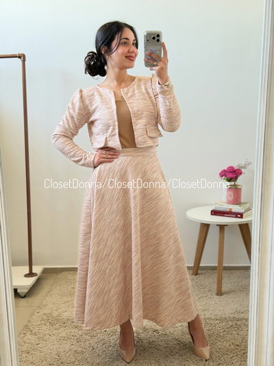 Conjunto Chanel (Rosa) - Talles  M/L (Busto hasta 110)