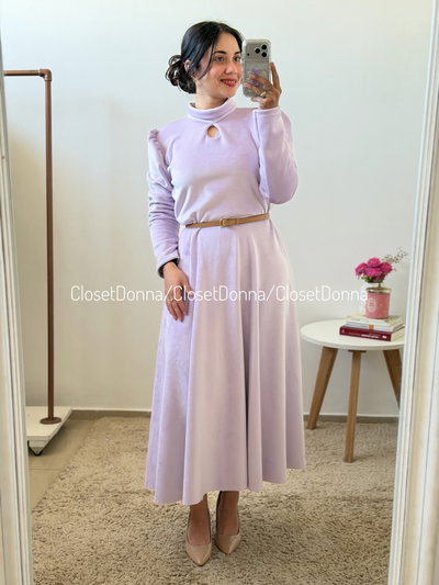 Vestido Pranny (Lila) - Talles L a 2XL (Busto hasta 135)