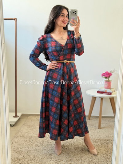 Vestido Fionna (Estampa 1) - Talles L a XXL (Busto hasta 120)