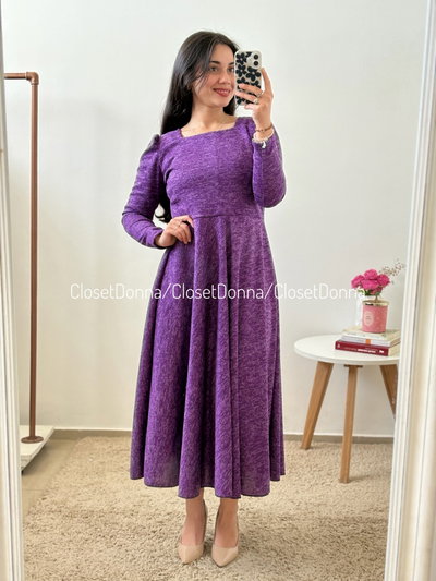 Vestido Mandy (Lila) - Talles S a 2XL (Busto hasta 125)