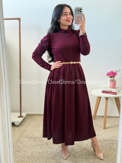 Vestido Mandy (Gris oscuro) - Talles S a XXL (Busto hasta 125)