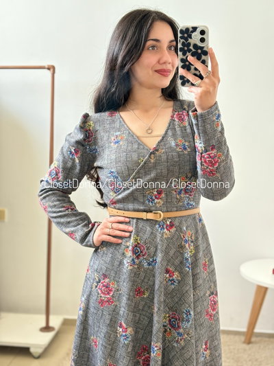 Vestido Fionna (Estampa 2) - Talles S a 3XL (Busto hasta 135)