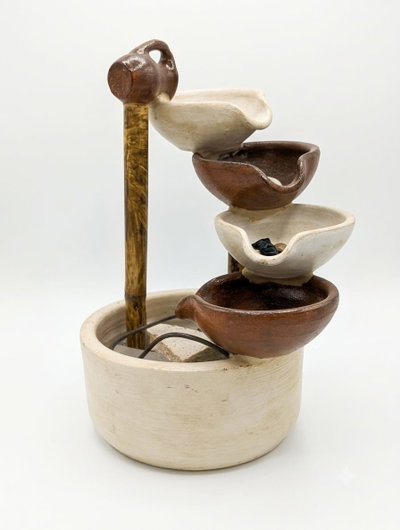 FUENTE AGUA CERAMICA MINI CASCADAS