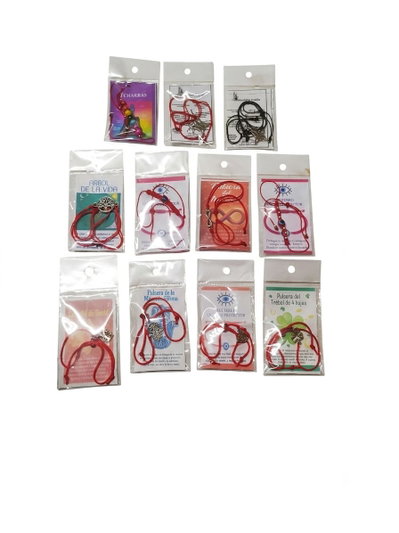 PULSERA 7 CHAKRAS - DIJE -TRENZADAS