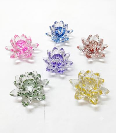 FLOR DE LOTO IMPORT. VIDRIO CHICO