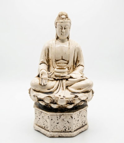 BUDA PORTA VELA SOBRE FLOR LOTO   29CM