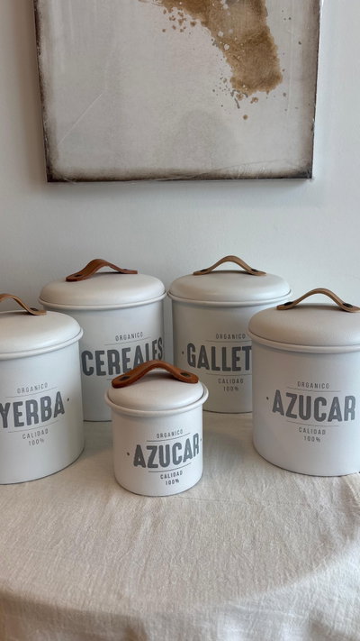 Latas organizadoras blancas 
