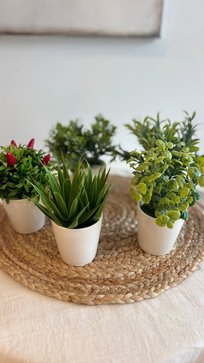 Mini plantas artificiales 