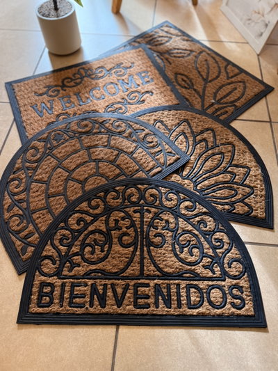 Felpudos de goma y coco