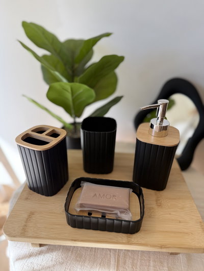 Set de baño con bambú 