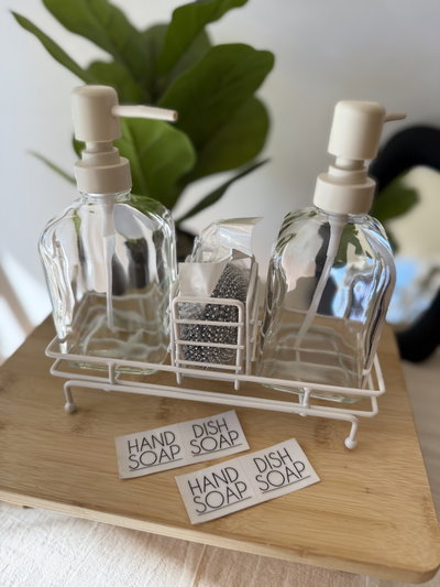 Set blanco con esponja 