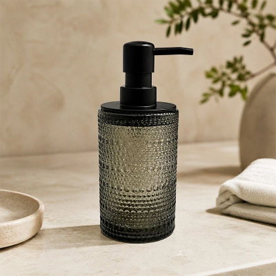 Dispenser de vidrio labrado 