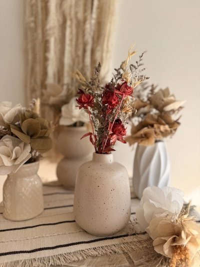 Florero ‘Crema’ jaspeado