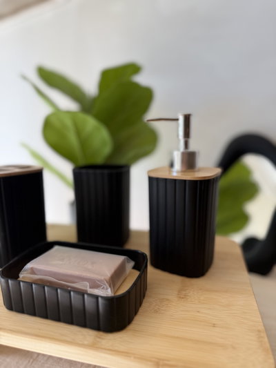 Set de baño con bambú 