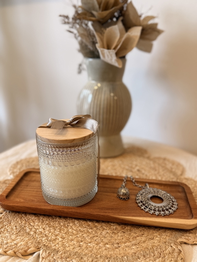 Vela xl con tapa de madera 