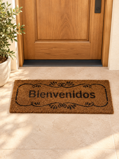 Felpudo de yute ‘Bienvenidos’ 