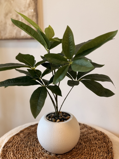 Planta artificial maceta redonda