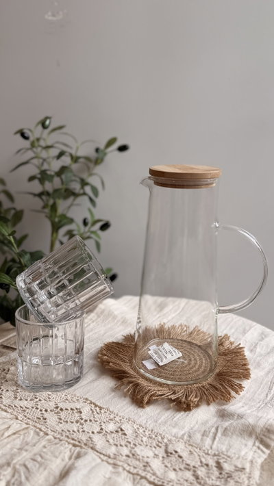 Jarra de vidrio ‘Elegante’ 