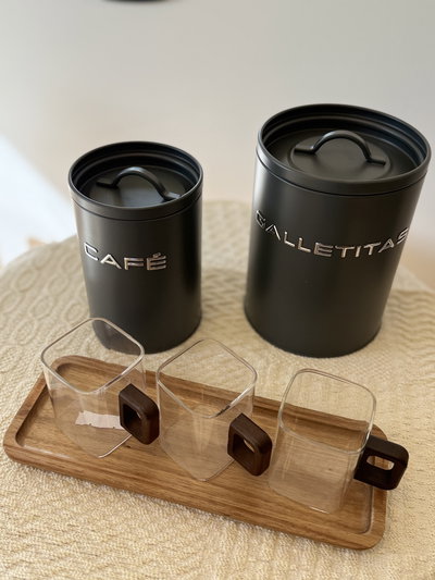 Lata de café gris 