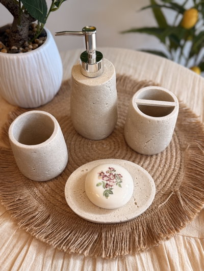 Set de baño ‘Jaspeado’ 