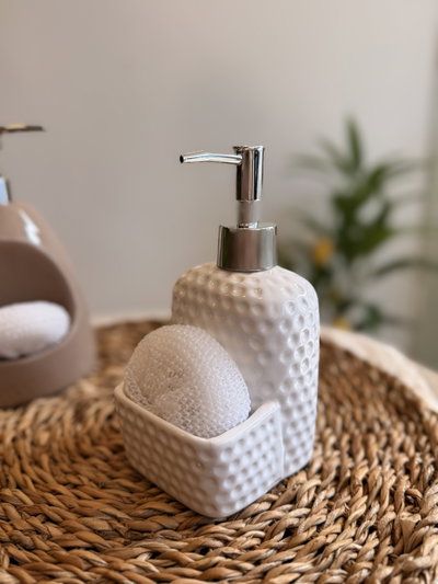 Dispenser de cocina con esponja 