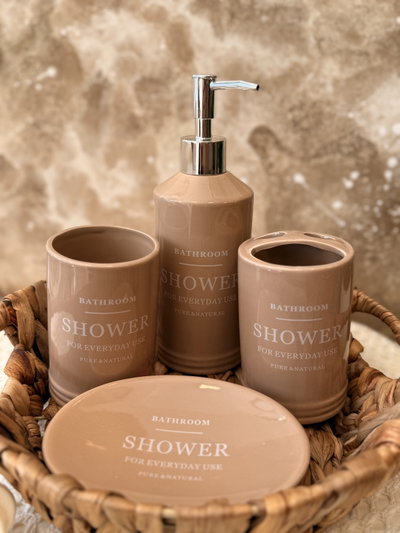 Set de baño ‘Shower’ visón 