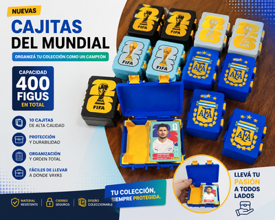 Cajitas para Figus del Mundial ⚽🌍