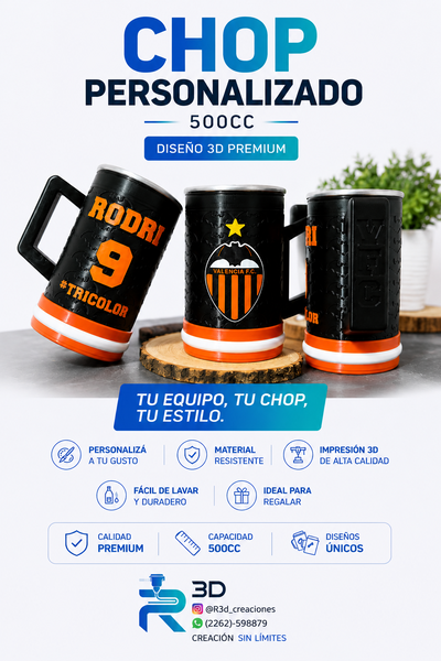 ✅Hace tu pedido de chop personalizado 