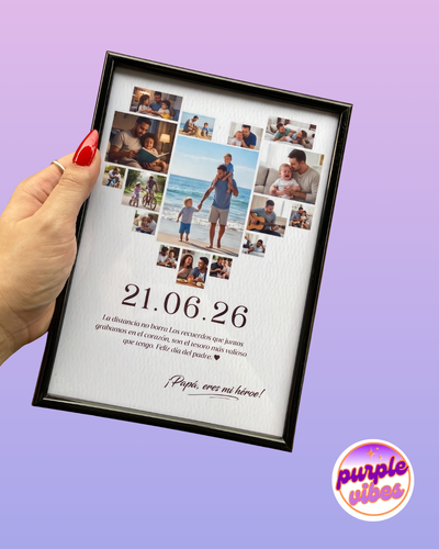 Cuadro Personalizado Especial Día del Padre 🤍 (Diseño 100% a tu gusto)