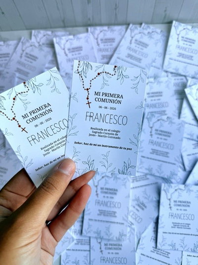 Estampita comunión