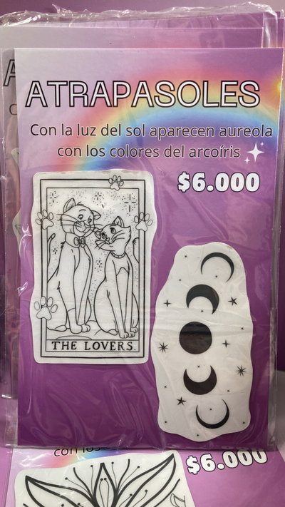 Combo atrapasoles en stickers varios modelos  