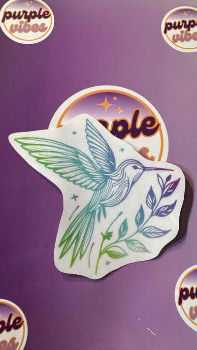 atrapasoles en stickers modelo colibrí 