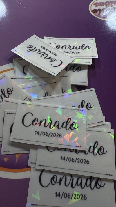 35 stickers  Personalizados a prueba de agua fondo transparente 