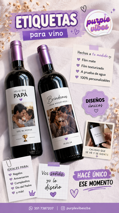 Etiqueta para vino
