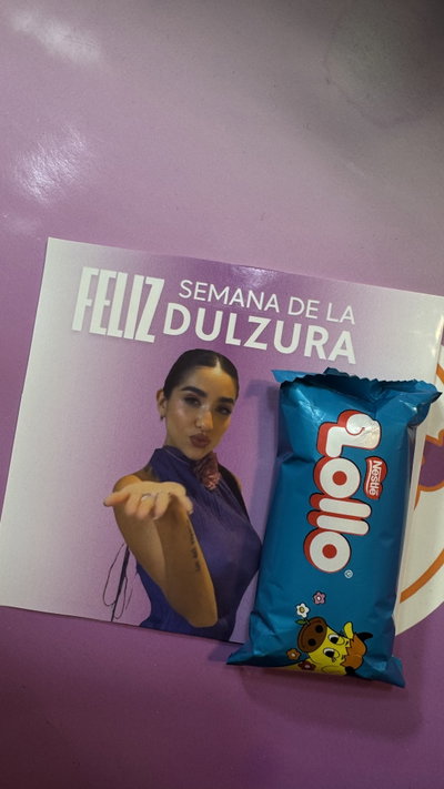 Bombón con tarjeta personalizada 