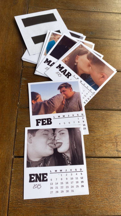  Plantilla digital EDITABLE Calendario con fotos