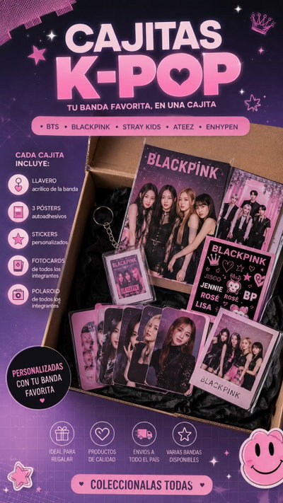 💗 CAJITAS K-POP PERSONALIZADAS 💗