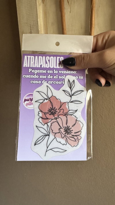 Atrapasol en stickers 🌺 flores 