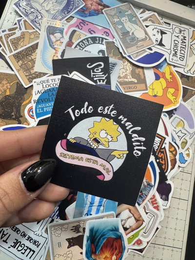 Todo este maldito sistema está mal stickers 