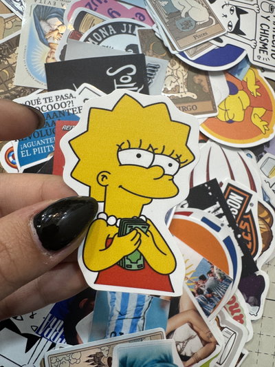 Lisa ama el dinero stickers 