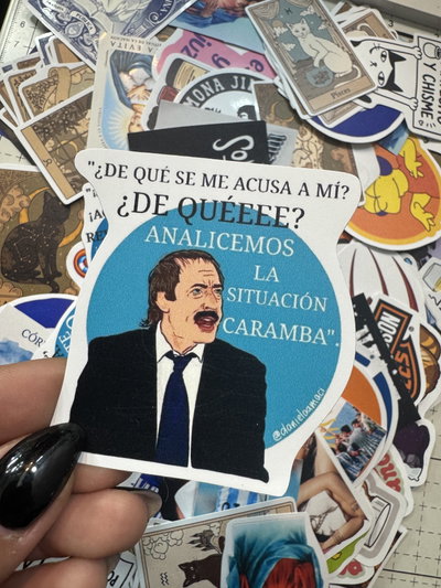Pepe argento “ de que me acusa” stickers 