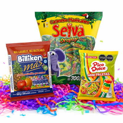 Golosinas Para Piñata - Bolsa X 100 Unidades Surtidas
