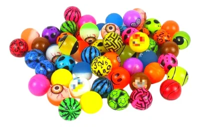 20 Pelotas Saltarinas Juguete Piñata Souvenir
