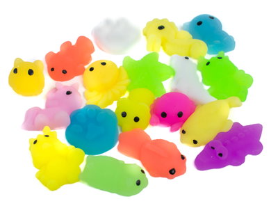 Mini Squishy Mochi X10 Animales Surtido Antiestrés Importado