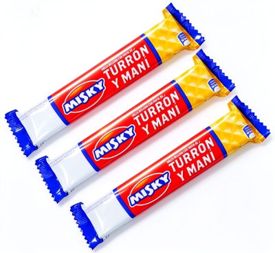 20 Turrones Arcor Misky Oblea Con Mani Sabor Original