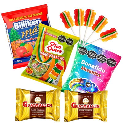 Combo Golosinas Cumpleaños Para 20 Chicos -woowfiesta